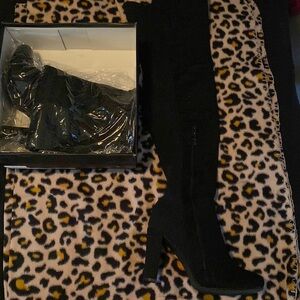 Black over the knee boots
